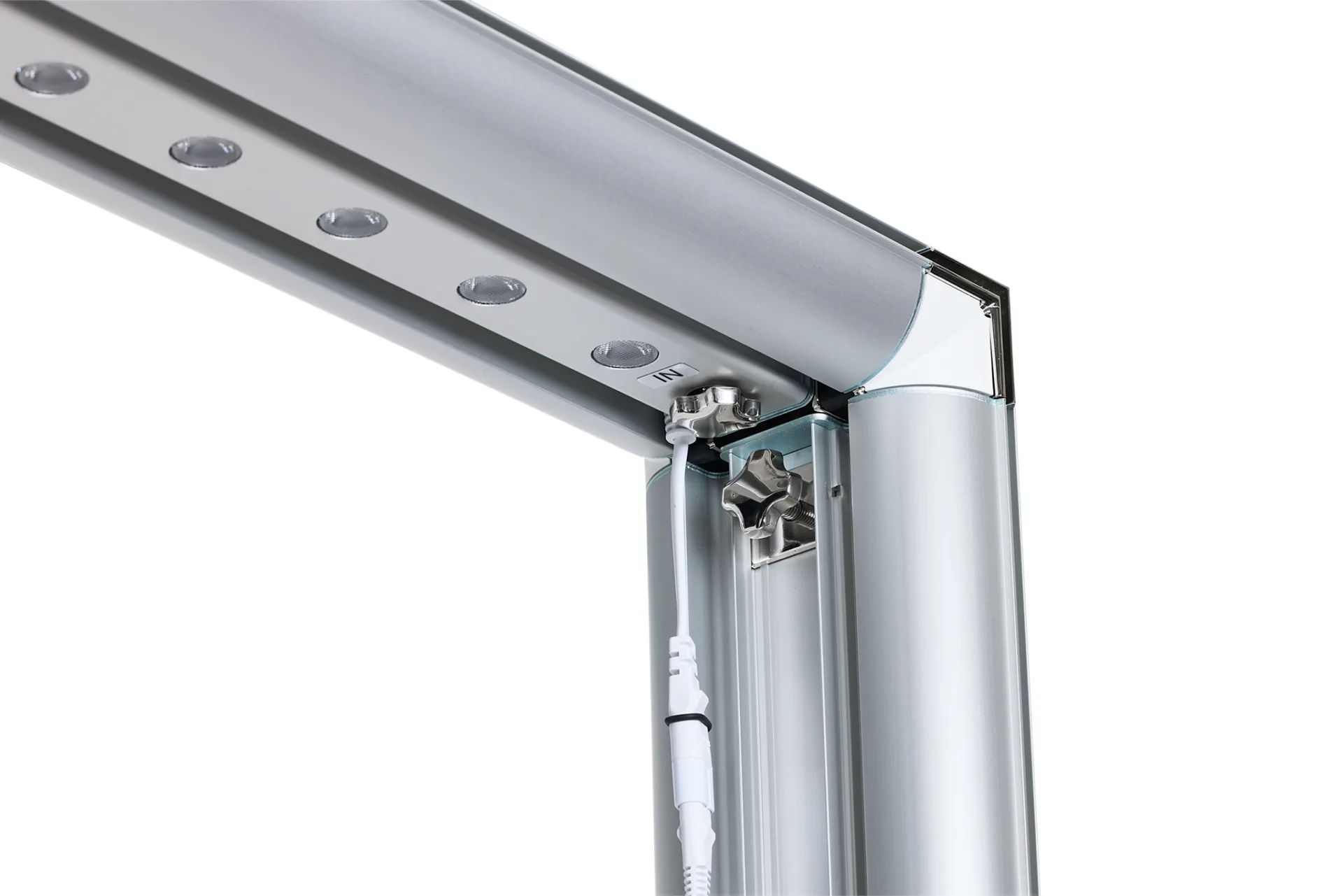 Expolinc Light Frame top corner